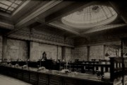 Inside Bolton branch of Manchester & County Bank Ltd, 1920s