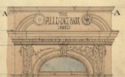 Detail from drawing of Battersea branch, 1887
