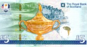 The Ryder Cup commemorative £5 note, 2014