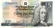 Royal College of Surgeons commemorative £5 note, 2005