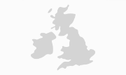 Map outline of United Kingdom and Ireland