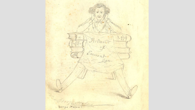 Drawing by George Halse, thought to be a self-portrait, 1848 © RBS 2018