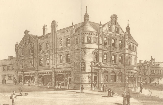 Engraving of the St Austell premises of Shilson, Coode & Co in the 19th century © RBS 2018