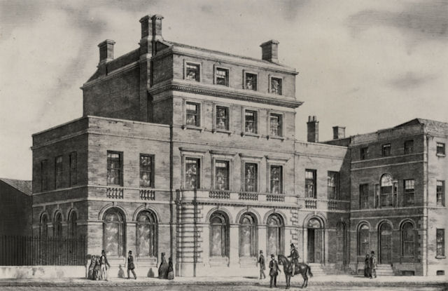 Drawing of Sheffield Banking Company's George Street branch, 1847 © RBS 2018