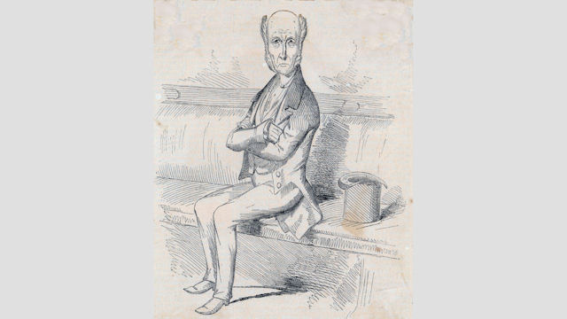 Sketch of Henry Drummond in the House of Commons, 1855 © RBS 2018