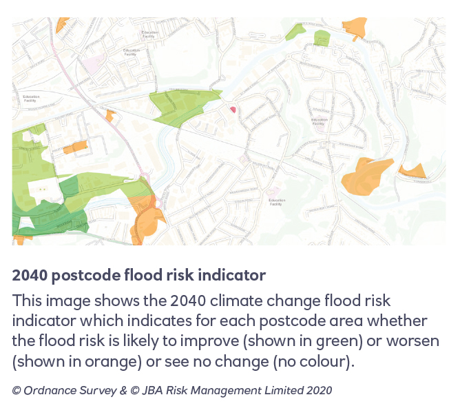 2040 Postcode Flood Risk Indicator