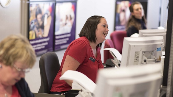 Employees at NatWest branch Employees at NatWest branch