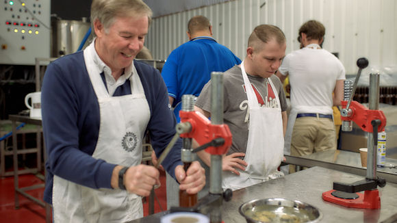 Employees of the Ignition Brewery which employs people who have learning disabilities.