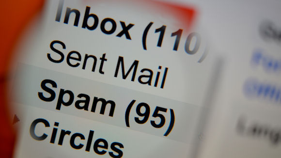 close-up of an email inbox