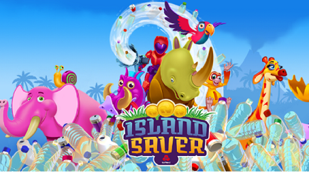 Visual of NatWest's educational game ‘Island Saver’